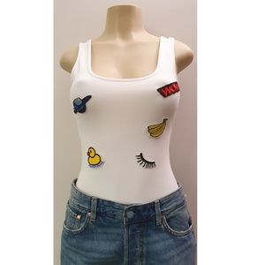 ZARA BODYSUIT - FUNNY PATCHES